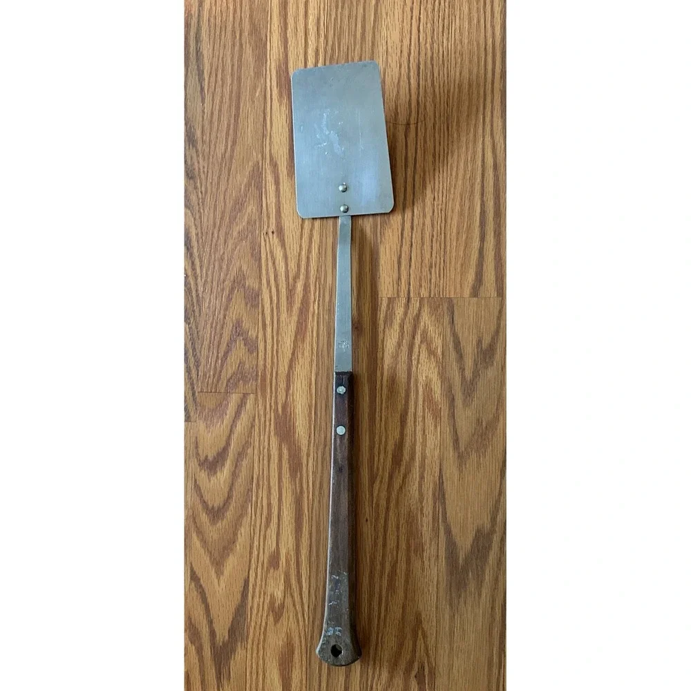 Vint Flint Arrowhead Spatula Flipper Wood Handle USA Vintage Retro Gently Used